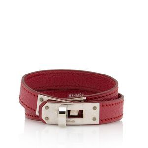 Hermes Vintage Epsom Kelly Double Tour Bracelet